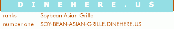 Soybean Asian Grille
