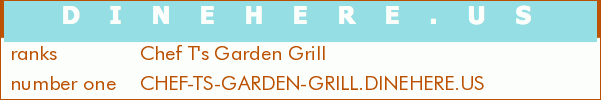 Chef T's Garden Grill