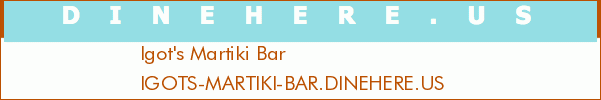 Igot's Martiki Bar