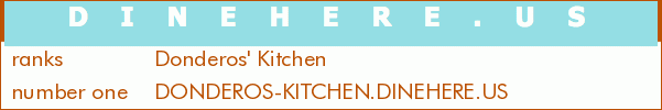 Donderos' Kitchen