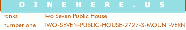 Two Seven Public House
