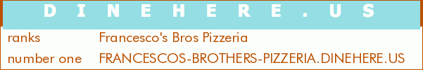 Francesco's Bros Pizzeria