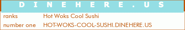 Hot Woks Cool Sushi