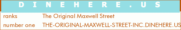The Original Maxwell Street