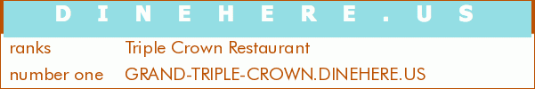 Triple Crown Restaurant