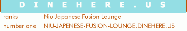 Niu Japanese Fusion Lounge