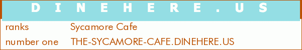Sycamore Cafe