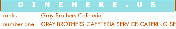 Gray Brothers Cafeteria