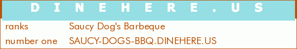 Saucy Dog's Barbeque