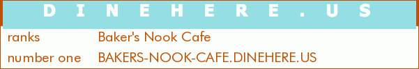 Baker's Nook Cafe