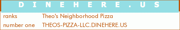 Theo's Neighborhood Pizza