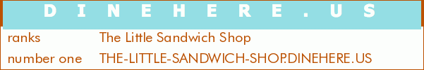 The Little Sandwich Shop