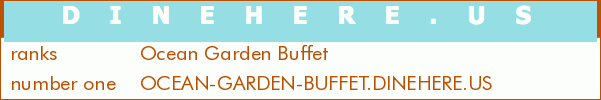 Ocean Garden Buffet