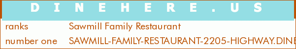 Sawmill Family Restaurant