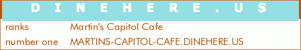 Martin's Capitol Cafe