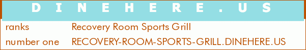 Recovery Room Sports Grill
