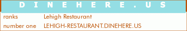 Lehigh Restaurant