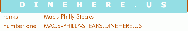 Mac's Philly Steaks