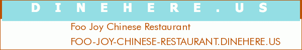 Foo Joy Chinese Restaurant