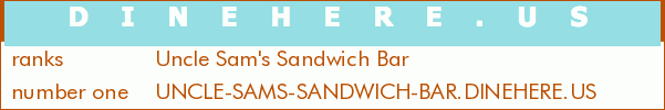 Uncle Sam's Sandwich Bar
