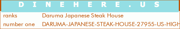 Daruma Japanese Steak House