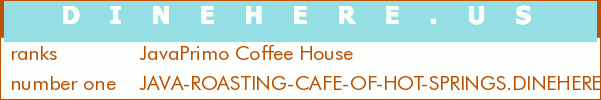 JavaPrimo Coffee House