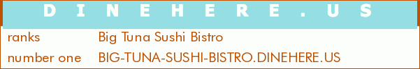 Big Tuna Sushi Bistro