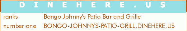 Bongo Johnny's Patio Bar and Grille