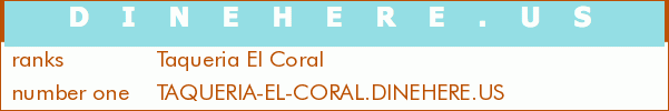 Taqueria El Coral