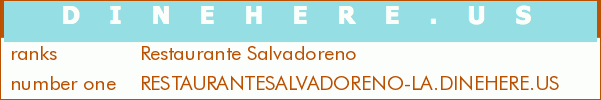 Restaurante Salvadoreno