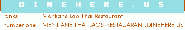 Vientiane Lao Thai Restaurant