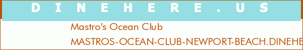Mastro's Ocean Club