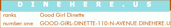 Good Girl Dinette