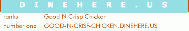 Good N Crisp Chicken