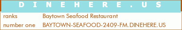 Baytown Seafood Restaurant