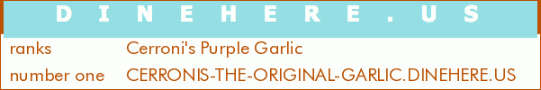 Cerroni's Purple Garlic