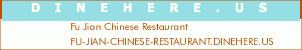 Fu Jian Chinese Restaurant