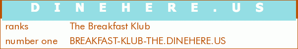 The Breakfast Klub