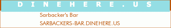 Sarbacker's Bar