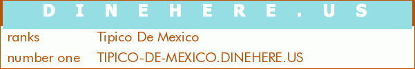 Tipico De Mexico