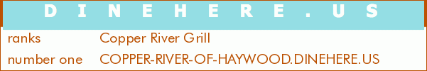 Copper River Grill