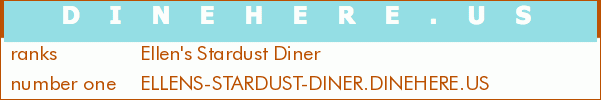 Ellen's Stardust Diner