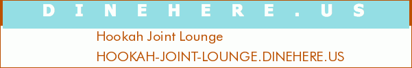 Hookah Joint Lounge