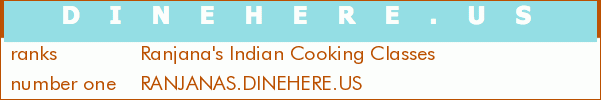 Ranjana's Indian Cooking Classes