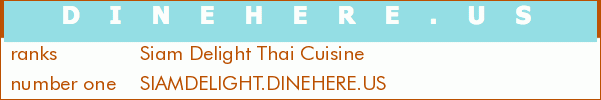 Siam Delight Thai Cuisine