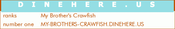 My Brother's Crawfish