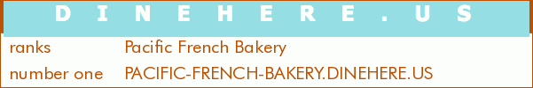 Pacific French Bakery