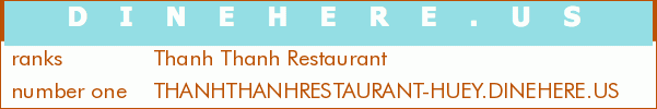 Thanh Thanh Restaurant