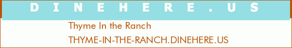 Thyme In the Ranch