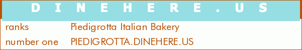 Piedigrotta Italian Bakery